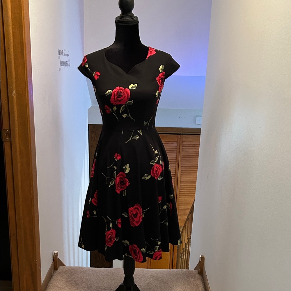 Black Floral Dress